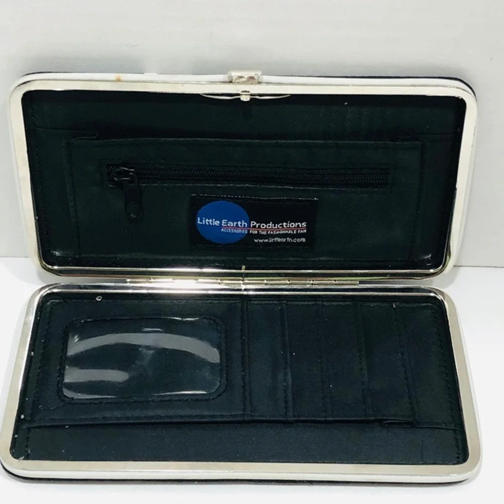 Philadelphia Eagles Credit Card Wallet Hard Case NFL Fabric Slim 7 x 4 Logo